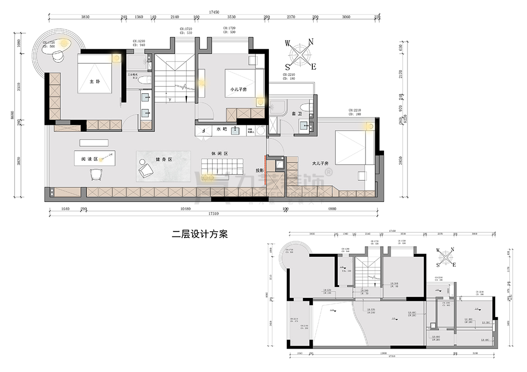 二层设计方案